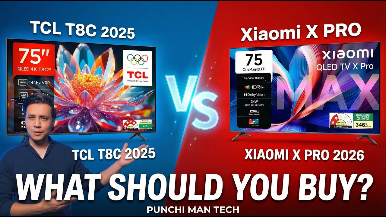 Don't Buy a TV Before Watching TCL T8C 2025 vs Xiaomi X PRO 2026