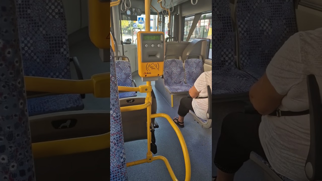 Kr&oacute;tki przejazd autobusem Mann  MPK Siedlce  Wrzesień 2024  Siedlce ul.Kolejowa
