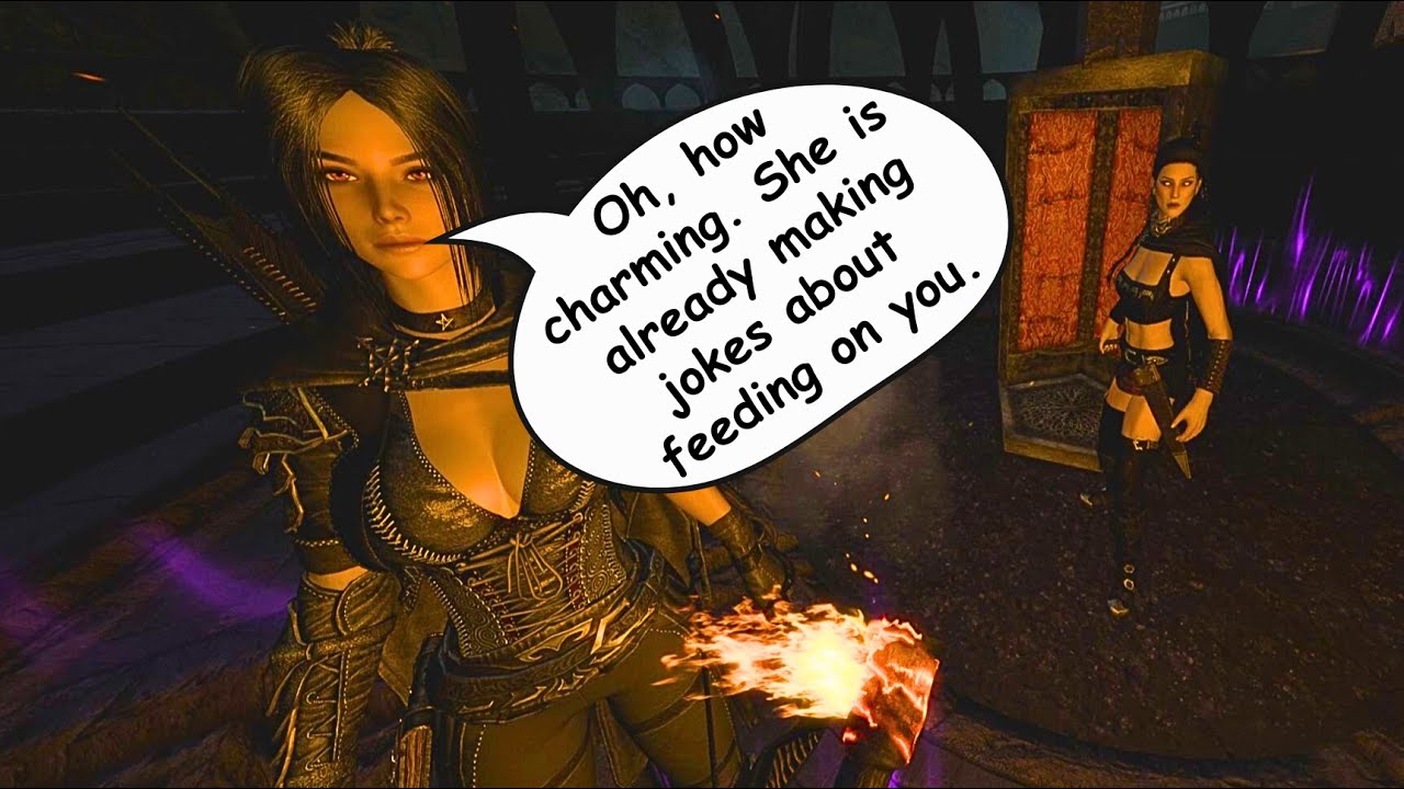 Finding Serana… Does It Make My Other Vampire Companion Jealous? Skyrim VR | Mantella AI