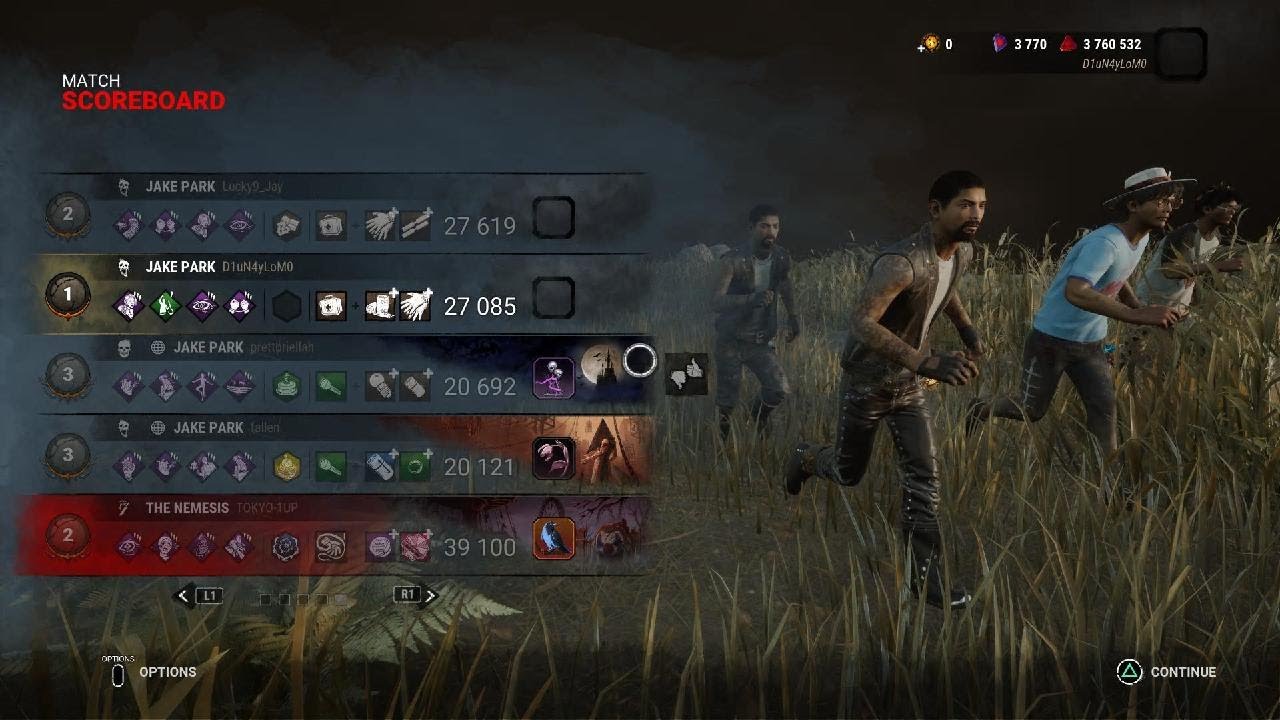 Dead by Daylight NEMESIS spread his blue gum on us