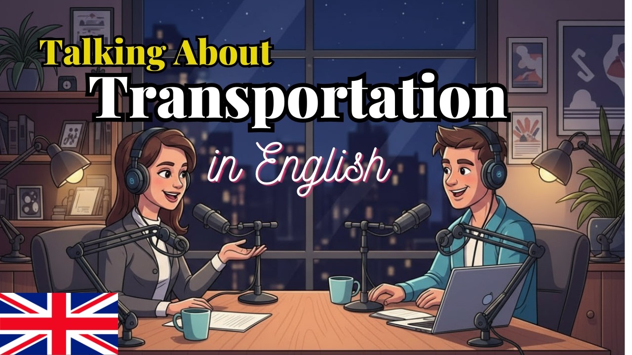 How to Talk About Transportation in English | Easy English Conversation for Beginners (A1–B1)