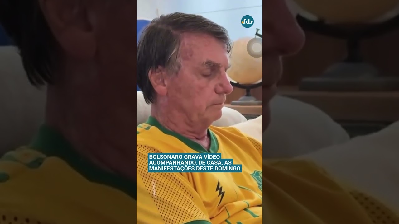 Em casa, Bolsonaro usa tornozeleira eletr&ocirc;nica e acompanha manifesta&ccedil;&otilde;es contra o STF pelo celular;