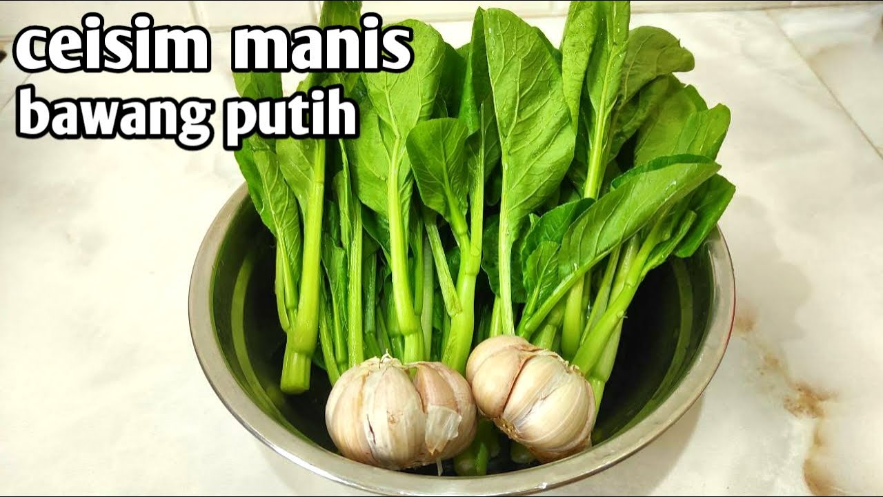 tumis sawi ceisim manis bawang putih | rasanya seperti masakan resto