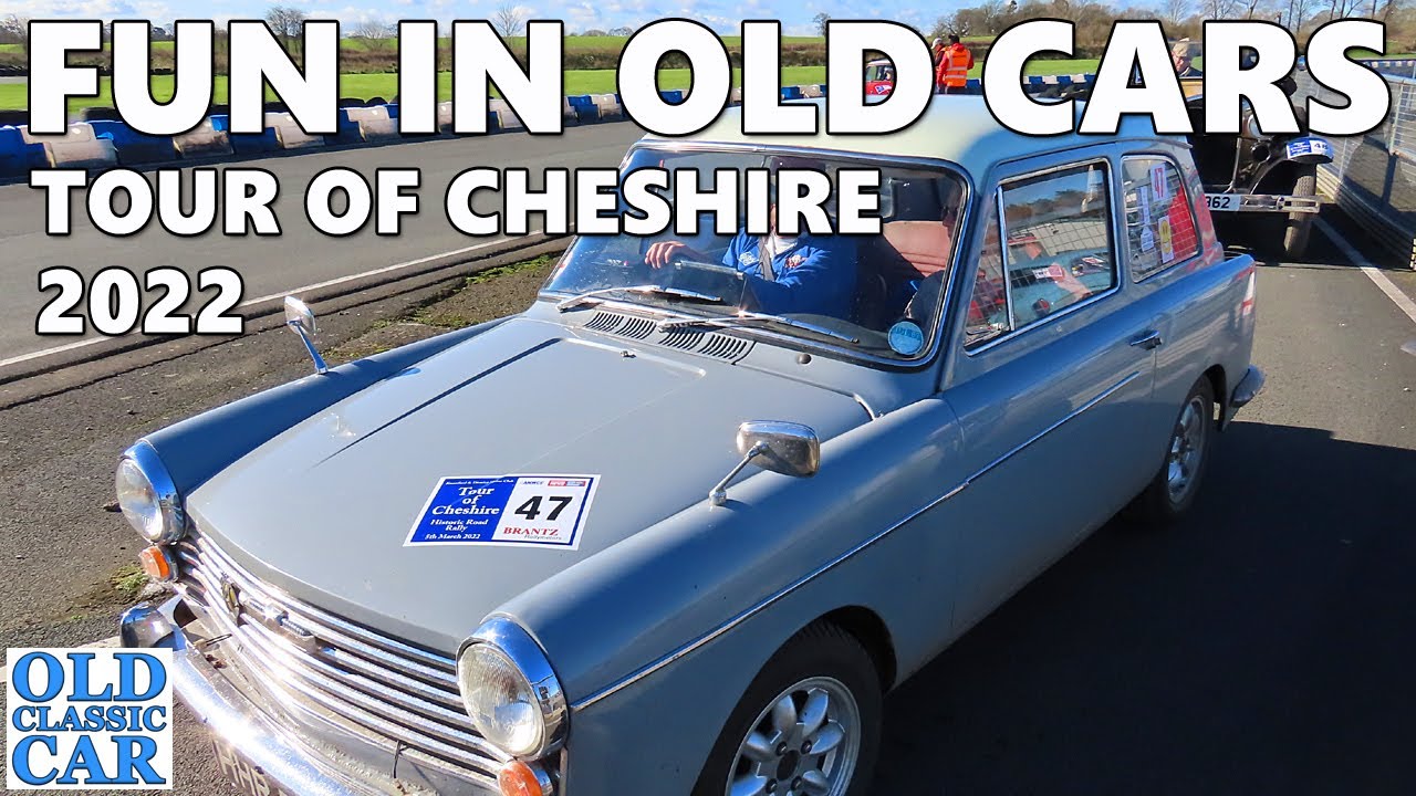 Classic cars on the Tour of Cheshire historic car rally 2022 | Sights & sounds of Austins, Fords etc