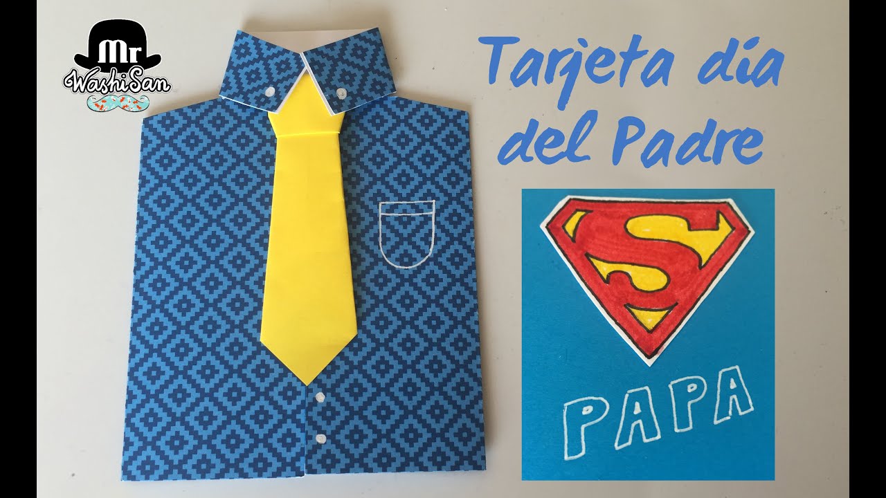 Tarjeta divertida  para el día del padre : Super papá