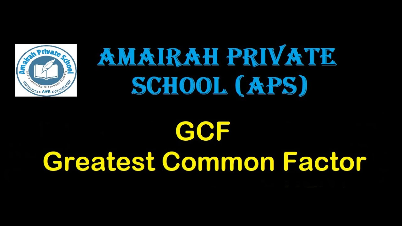 GCF or Greatest Common Factor | Finding GCF of two or more numbers using factor rainbow