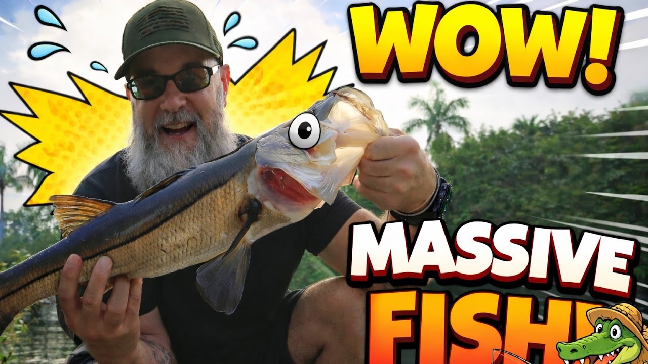 Catching snook fish & largemouth bass in the same water Naples, florida