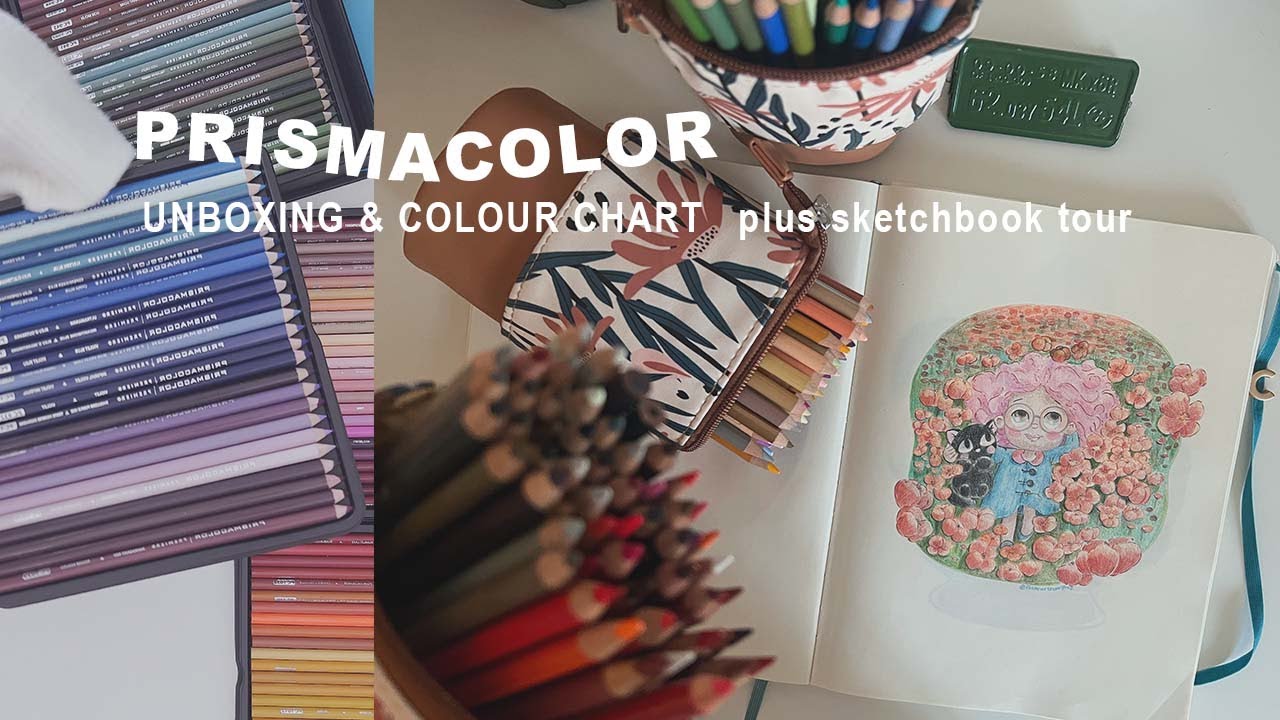 Prismacolor Premier 150 Colored Pencils | Unboxing | Sketchbook Tour | Wrap-up 2022 Day 1 | Vlogmas