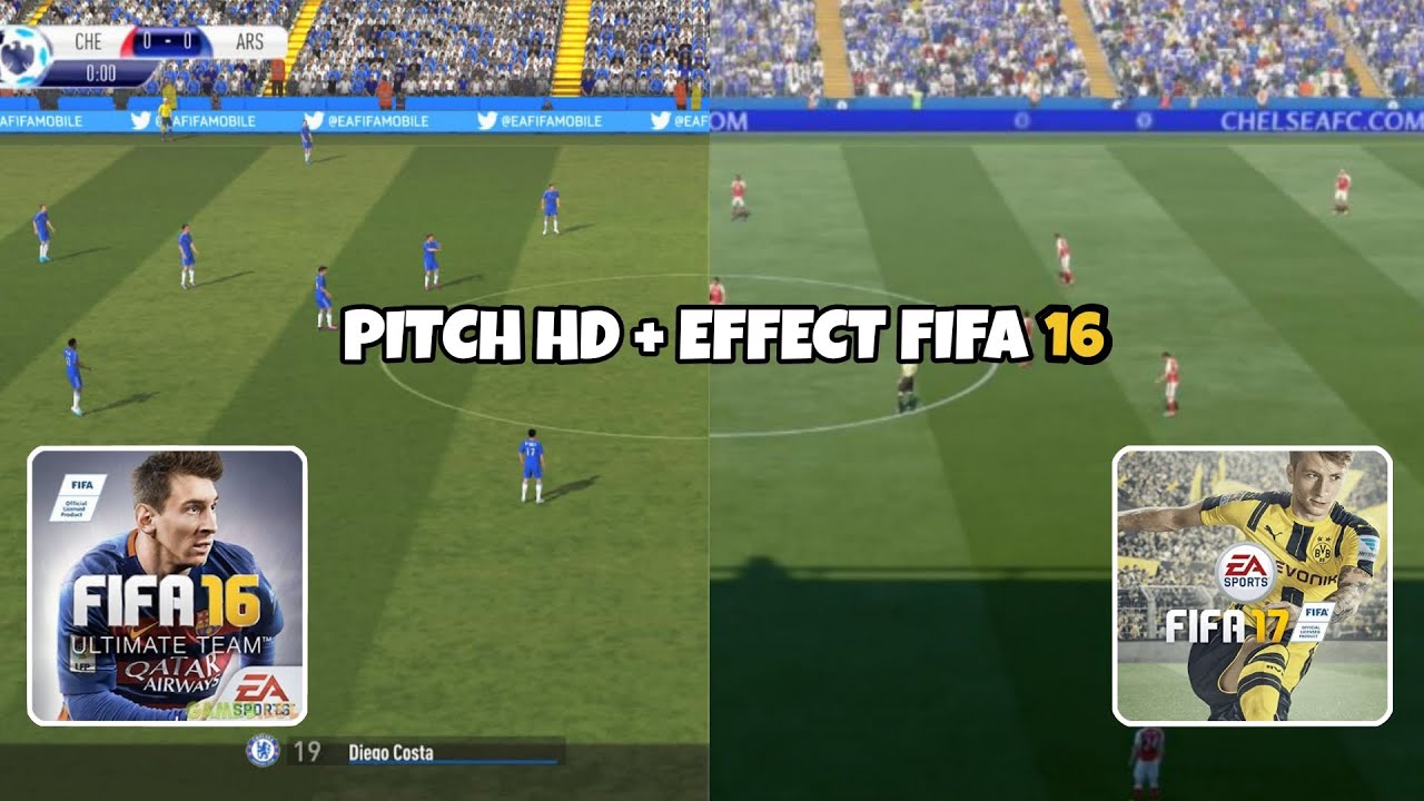 Pitch HD + Efek kabut FIFA 16 MOBILE | FIF4 16 Android