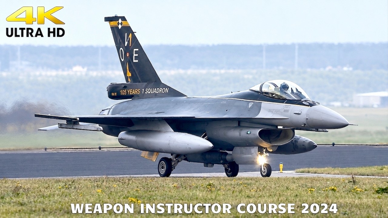 12x F-16 Belgian AF arrival | Exercise WIC 2024 | EHLW