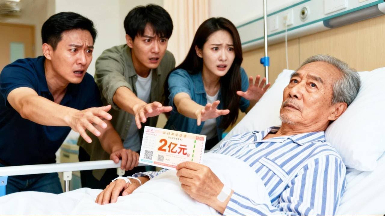 65歲老頭患癌被兒女趕出門，中了2個億彩票後，老頭：誰也別想分