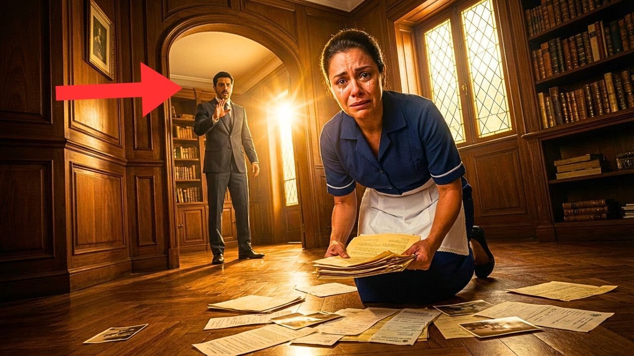 HOMME D'AFFAIRES RENTRE TÔT... ET TROUVE SA CUISINIÈRE DANS SON BUREAU FERMÉ À CLÉ...