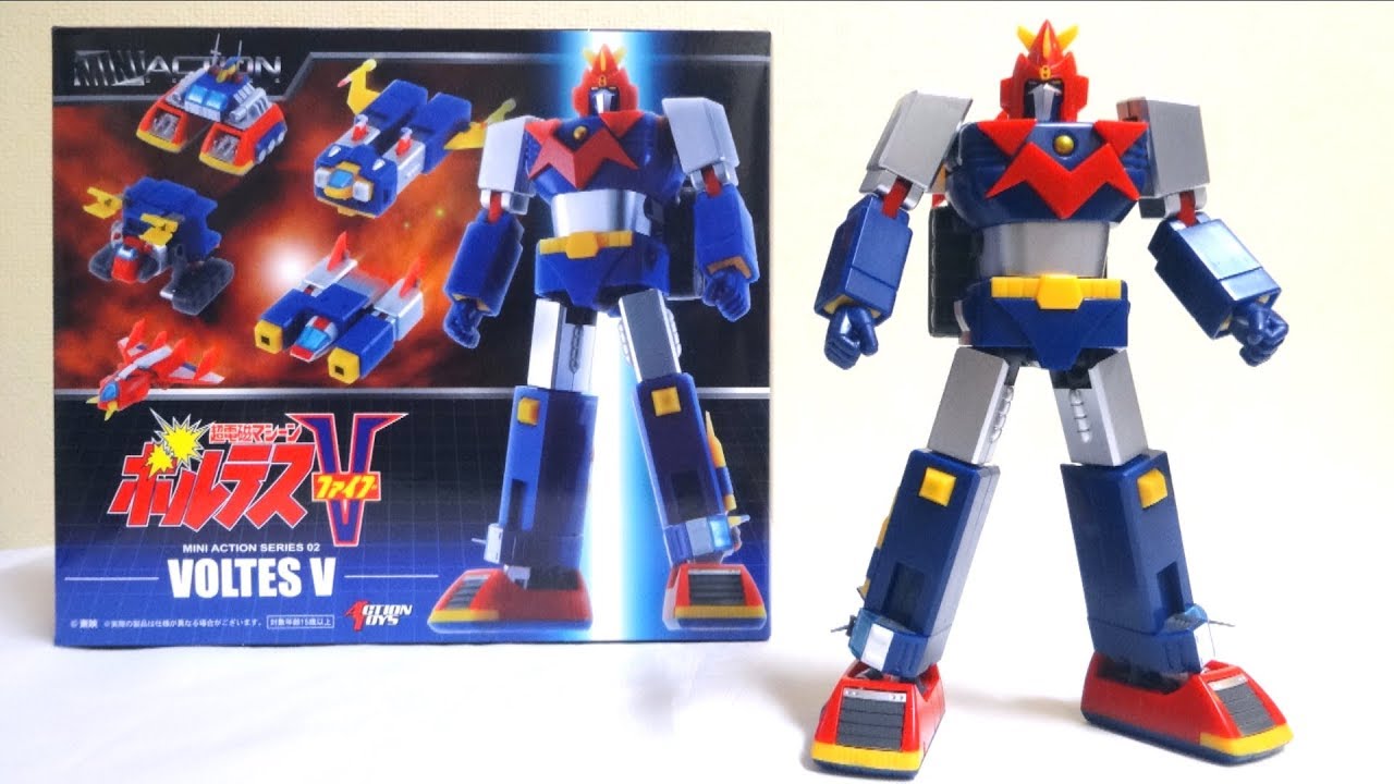 【超電磁マシーン ボルテスV】150mmで変形合体できる！ミニアクションシリーズ 02ヲタファのレビュー / MINI ACTION FIGURE 02 Voltes V