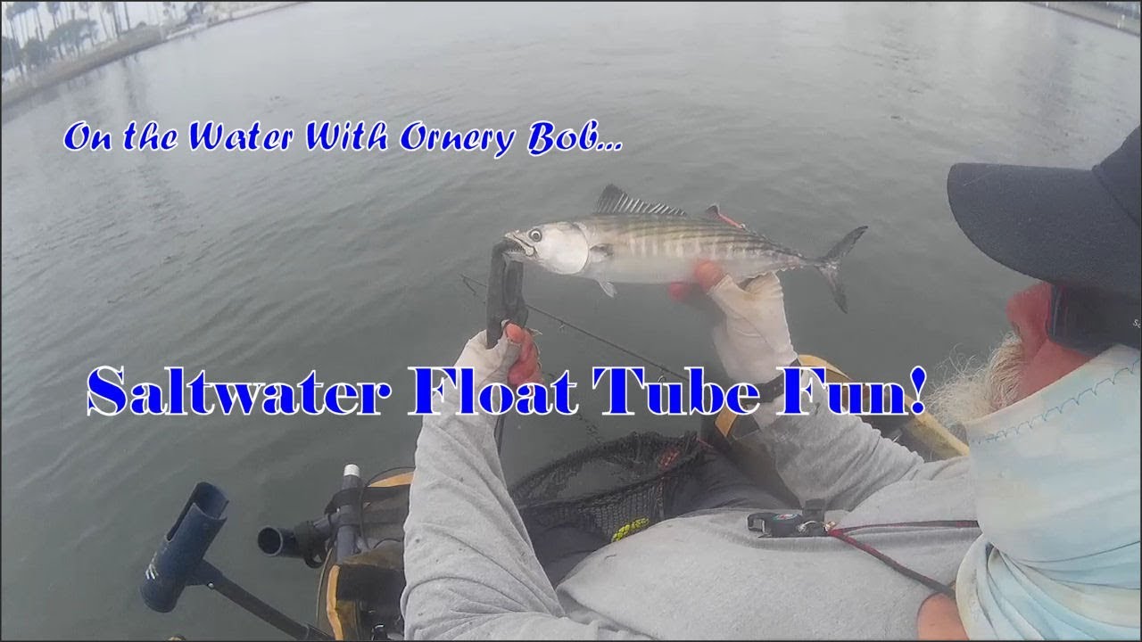 Saltwater Float Tube Fishing Fun!