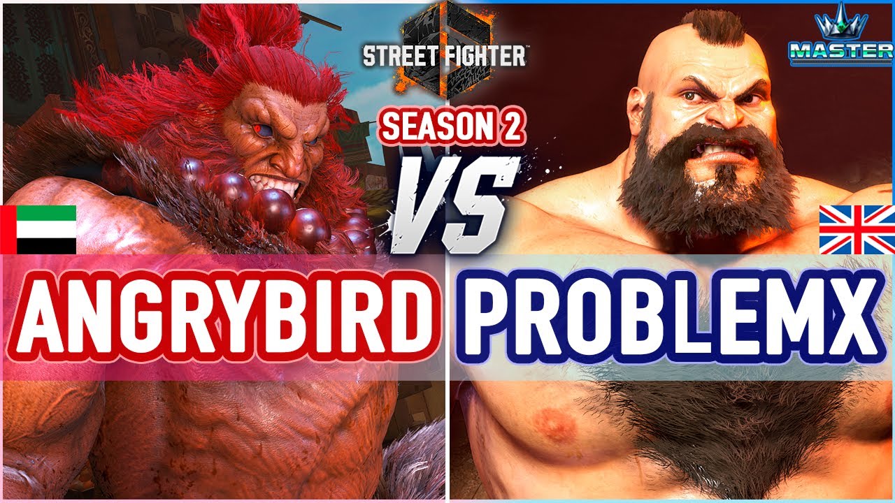 SF6 🔥 Angrybird (Akuma) vs ProblemX (Zangief) 🔥 SF6 High Level Gameplay