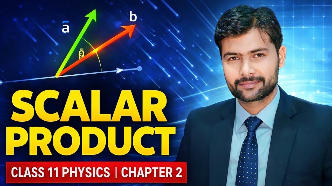Scalar or Dot product of two vectors | CH#2 Force and Motion Class 11th Physics New Syllabus 