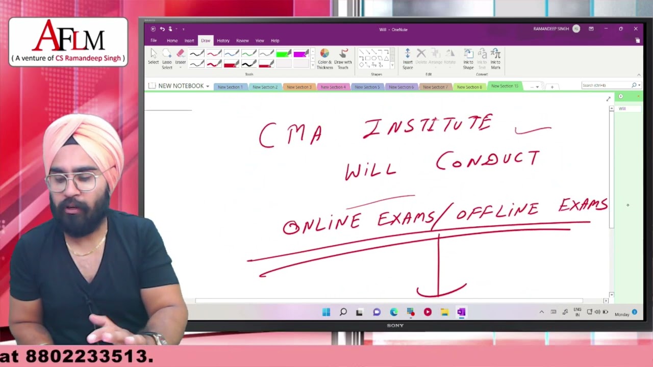 CMA INSTITUTE WILL CONDUCT ONLINE OR OFFLINE EXAMS ?