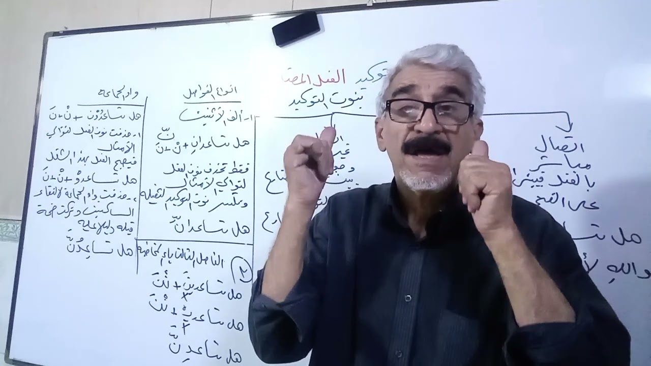 الدرس العاشر في كتاب قطر الندى وبل الصدى لابن.. بناء الفعل المضارع على الفتح... والله المستعان