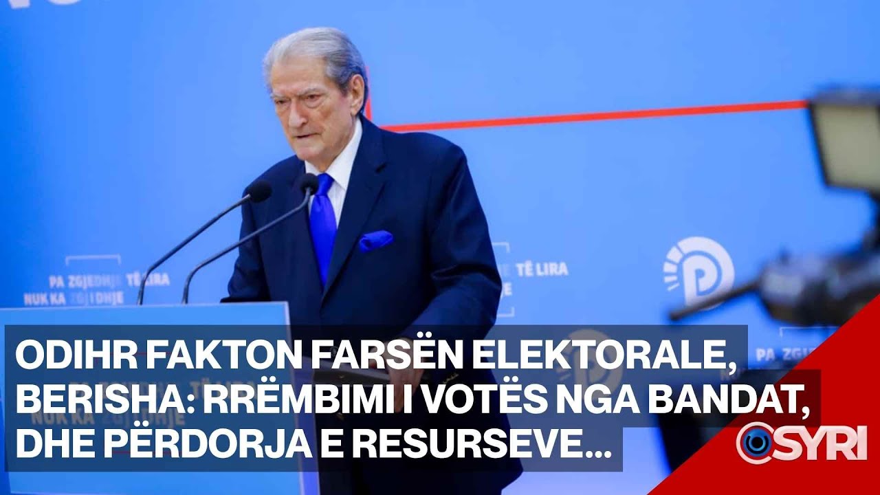 Kreu i PD, Sali Berisha konferenc&euml; p&euml;r mediat