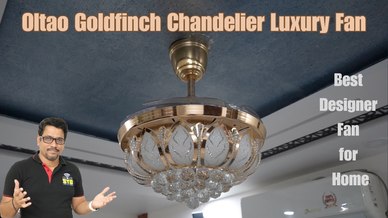 Oltao Goldfinch Chandelier Luxury Fan with BLDC Motor Unboxing & Review | Best Designer Fan for Home