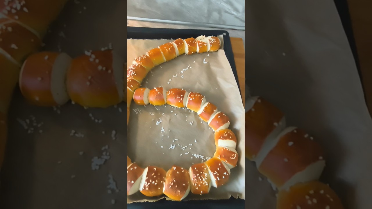 Laugenzahl 6 oder 9 aus Mini Laugen Br&ouml;tchen #backend #laugen