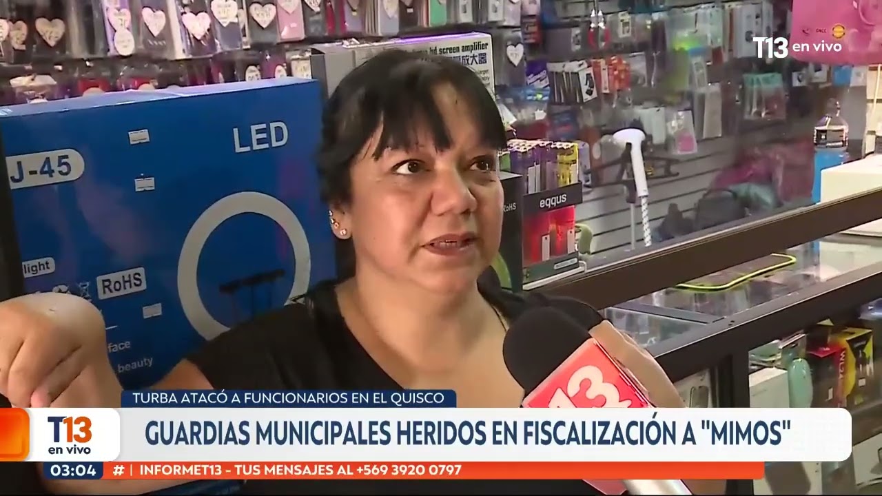 Guardias municipales heridos tras fiscalización a mimos en El Quisco