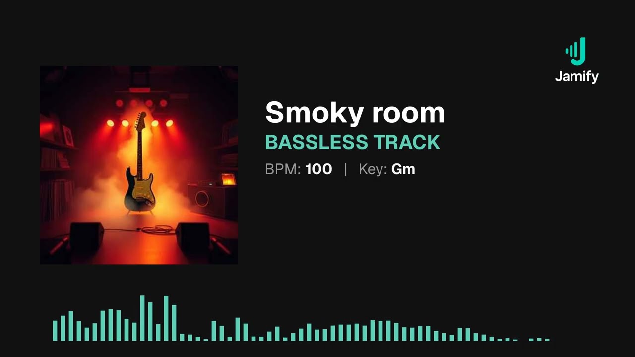 Smoky room - Slow blues Bassless Track in Gm