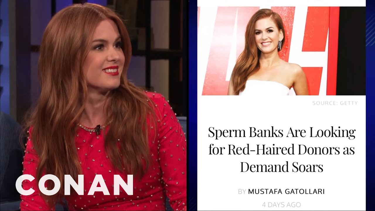 Isla Fisher Is The Face Of Redheaded Sperm Donors | CONAN on TBS