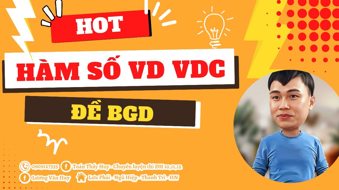 TUYỂN CHỌN HÀM SỐ VD VDC 8+,9+ TRONG ĐỀ BGD - GIẢI NHANH