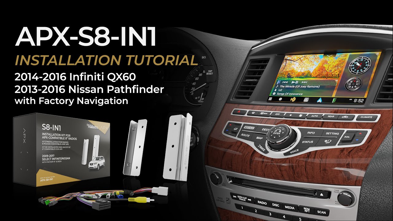 iDatalink Maestro APX-S8-IN1 - Installation tutorial for 2014-2016 QX60 & 2013-2016 Pathfinder