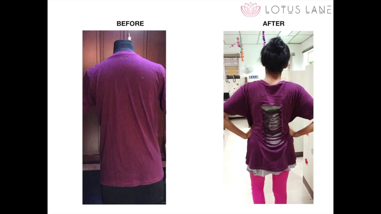 Change Your Boy Friend Tees into Ripped Tees - Upcycling Ideas