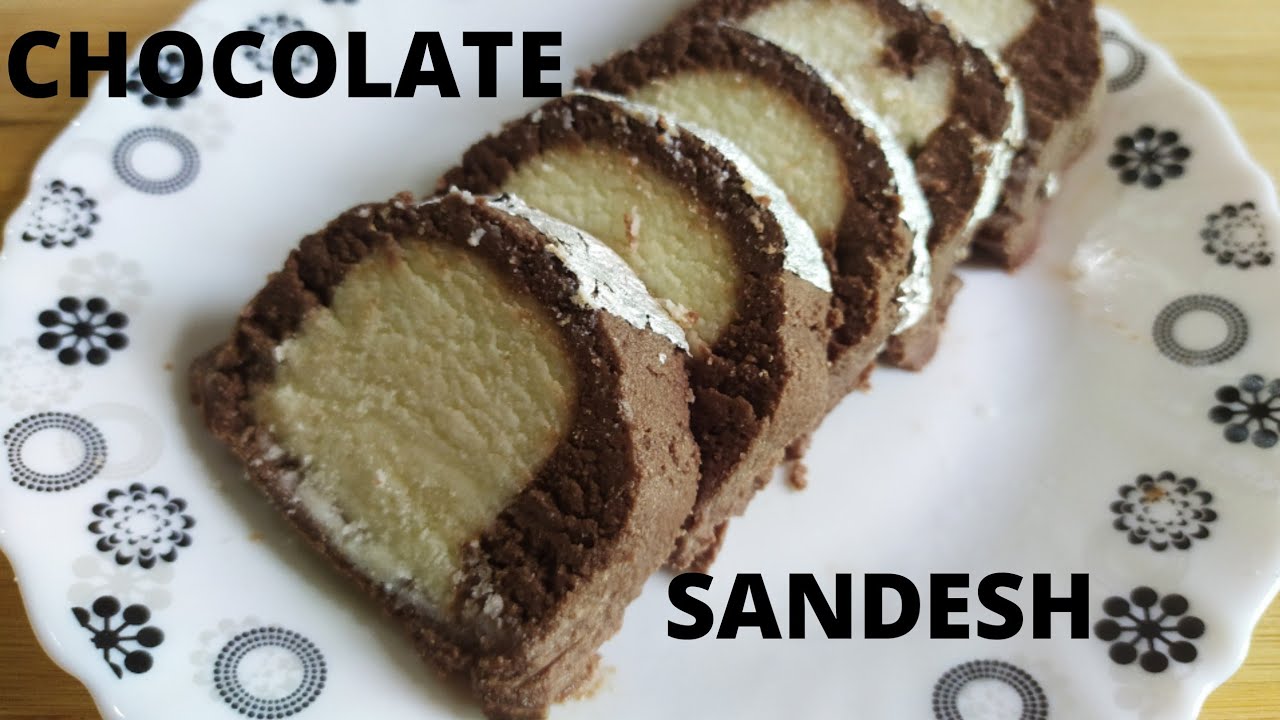 Chocolate Sandesh | How to make Chocolate Sandesh Recipe | Bengali Sondesh