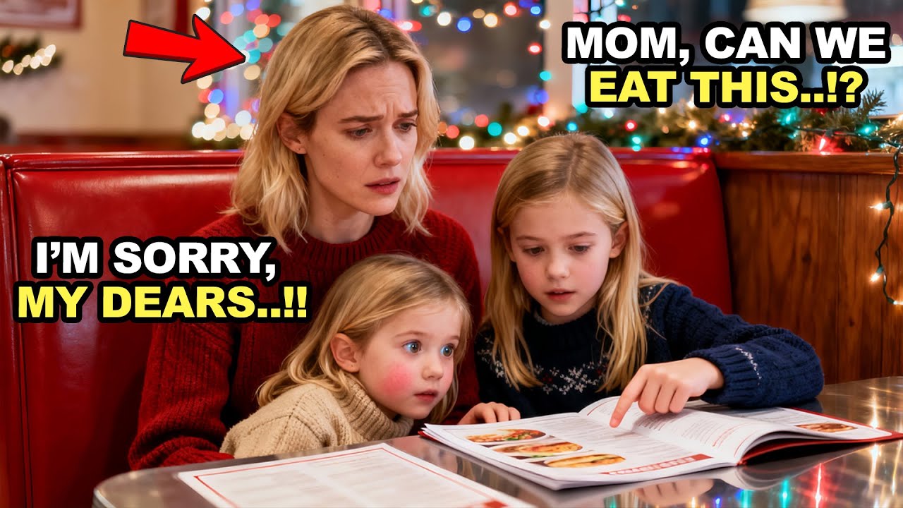 ON CHRISTMAS EVE, A POOR MOM WITH HER DAUGHTERS GOES OUT WITH LITTLE MONEY — A BILLIONAIRE STEPS IN