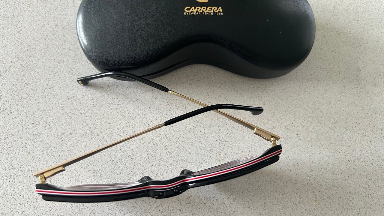 Carrera 332/CS Prescription Glasses with Foldable Magnetic Sunglasses Clip-On