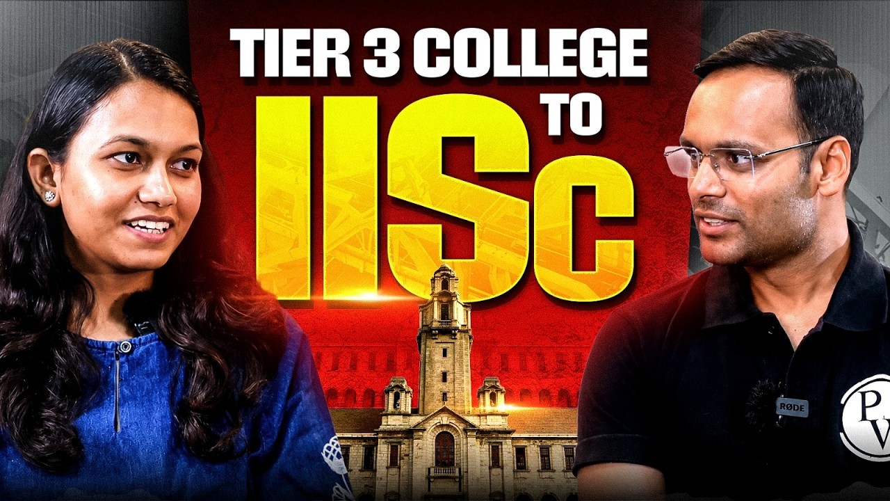 Tier 3 College to IISc Bangalore 🔥 Complete Success Story