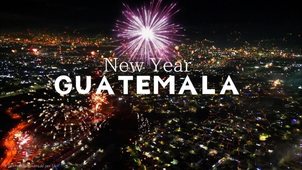 Is this the MOST INTENSE New Year on Earth? 😱 Guatemala 12:00 AM (4K Drone)