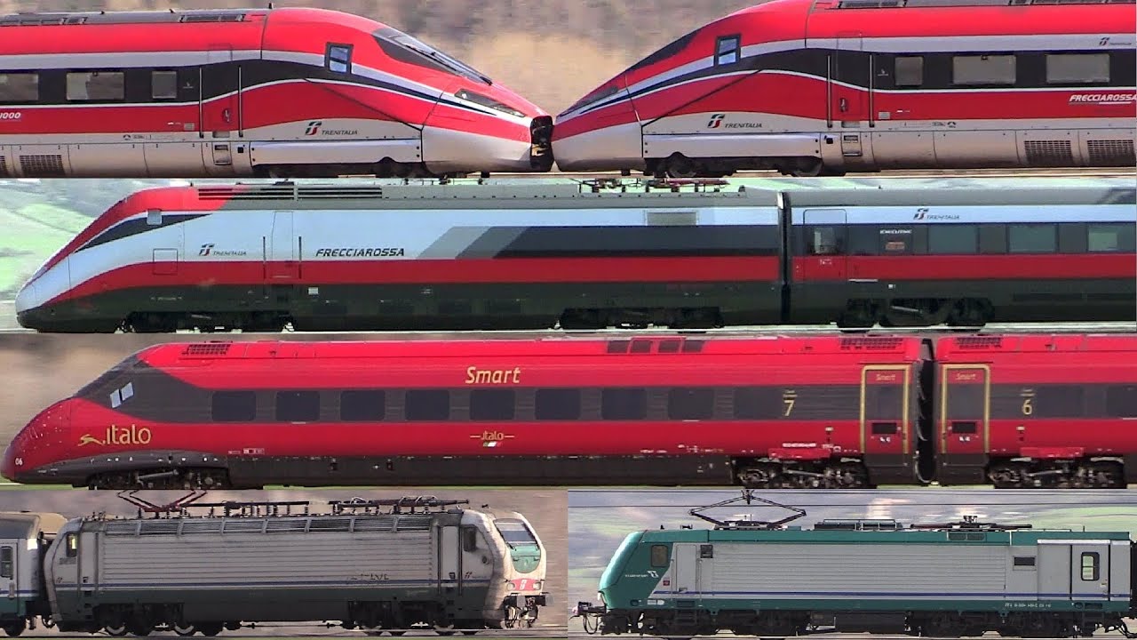 Treni AV in corsa + INCROCI (3-2018) •AV Roma-Firenze• ITALO EVO, FR1000 x2, Intercity, Regionali