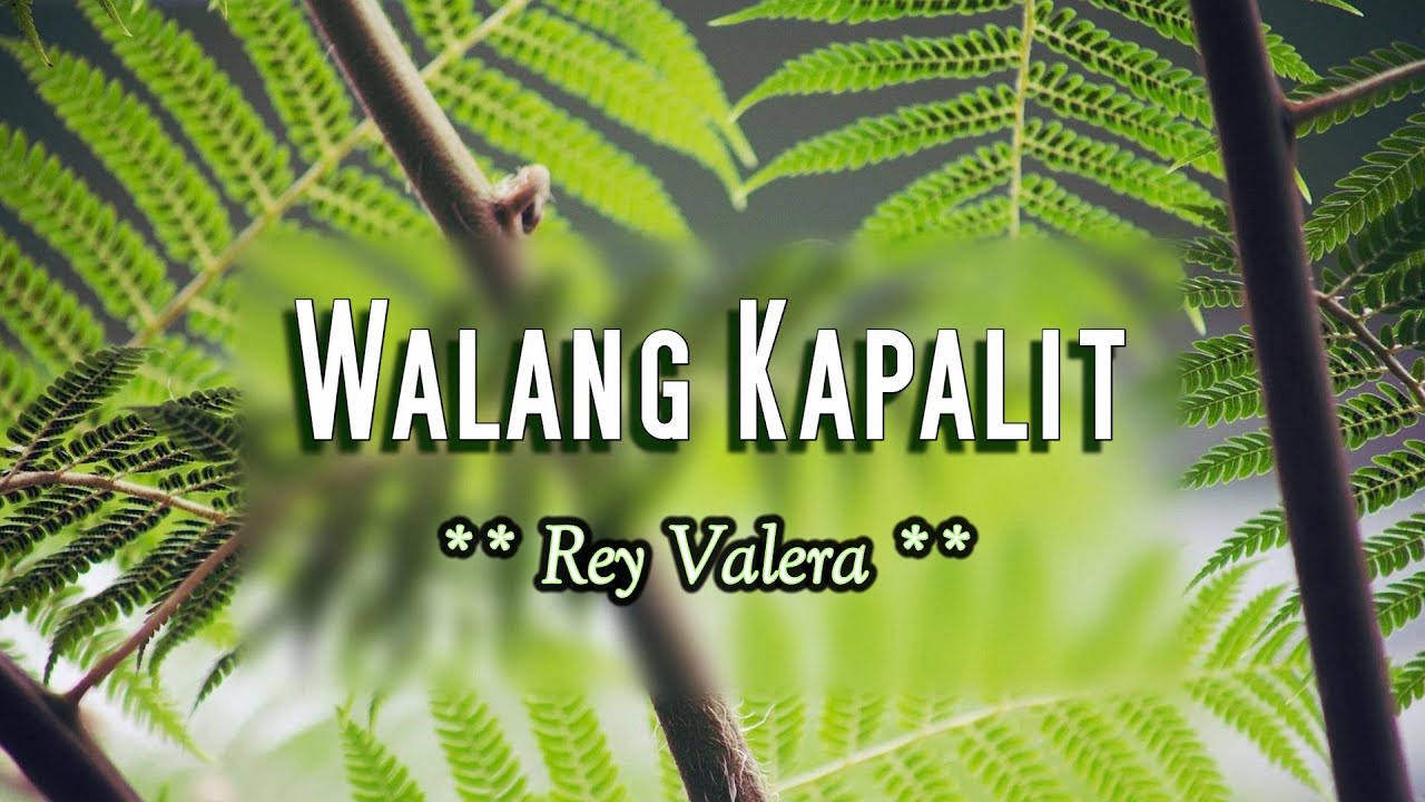 Walang Kapalit - KARAOKE VERSION - as popularized by Rey Valera