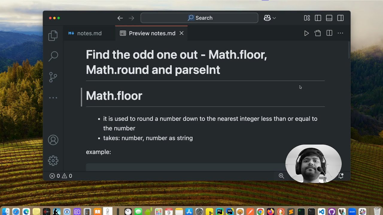 Odd One Out | Math.floor Math.round and parseInt #javascript