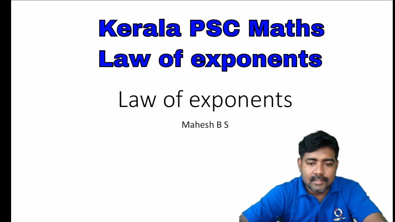 Laws of Exponents Explained: Simplify Math Problems for Kerala PSC #keralapsc #lawofexponents