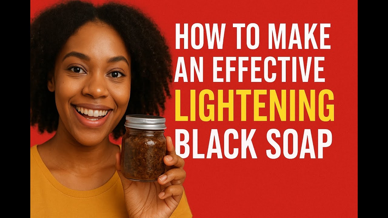 HOW TO MAKE SUPER EFFECTIVE LIGHTENING BLACK SOAP #blacksoap #diyskincare #goviral