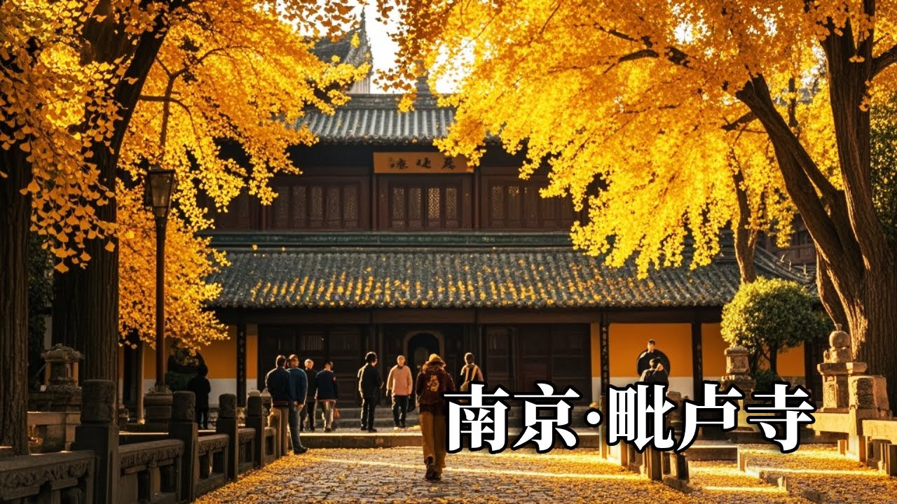 如果一年只来一次南京毗卢寺，那么一定是秋天银杏叶黄的时候，闹市区的小众景点到了最佳观赏期【行走世界的北京老刘】