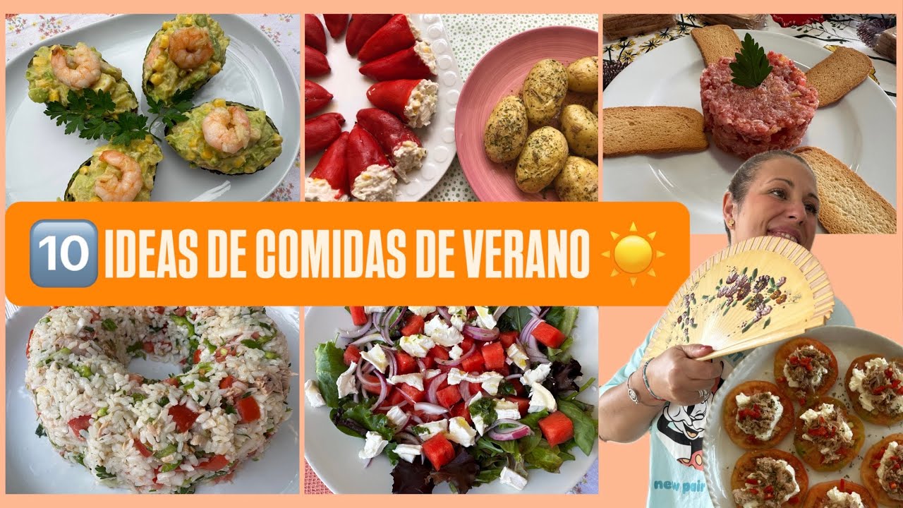 10 IDEAS de COMIDAS para VERANO. FRESCAS, F&Aacute;CILES, R&Aacute;PIDAS y BARATAS☀️
