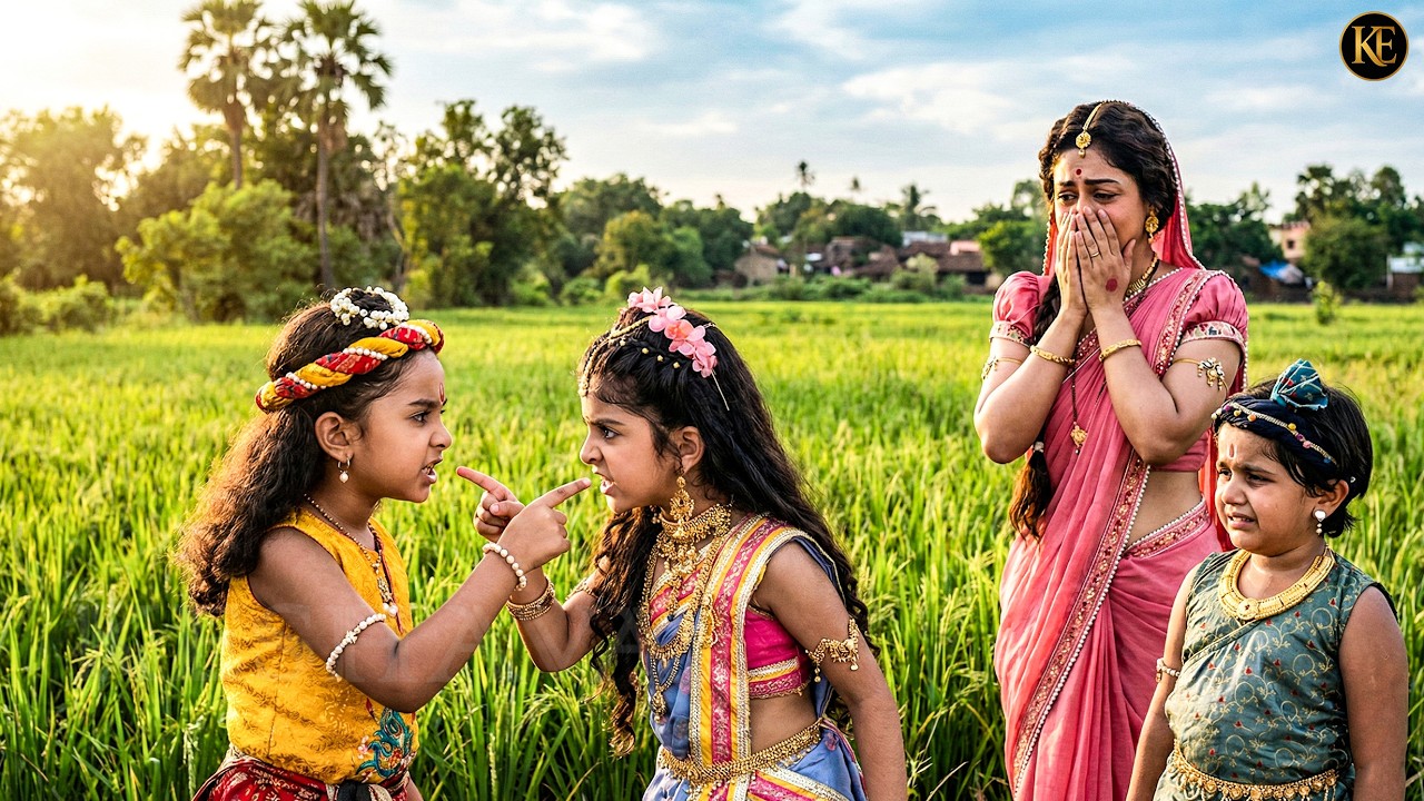 कान्हा और राधा की जोरदार लड़ाई, हैरान रह गई यशोदा मैया Yashomati Maiyaa Ke Nandlala || Krishan leela