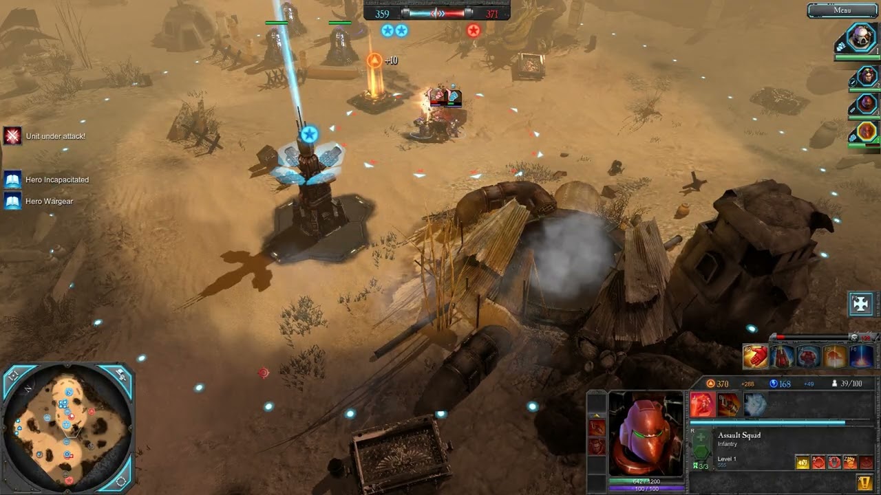 Warhammer 40000  Dawn of War II Space Marines vs Orks