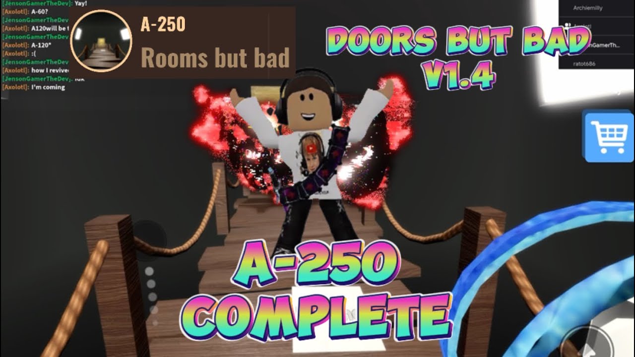 I BEAT DOORS BUT BAD V1.4 ROOMS! (PART 2)
