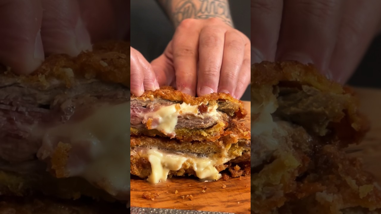 Cotolette alla valdostana con prosciutto e fontina 🤤 come la filaaaaaa 