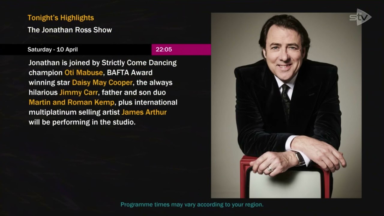 STV Continuity into Nightscreen - Saturday 10th April 2021
