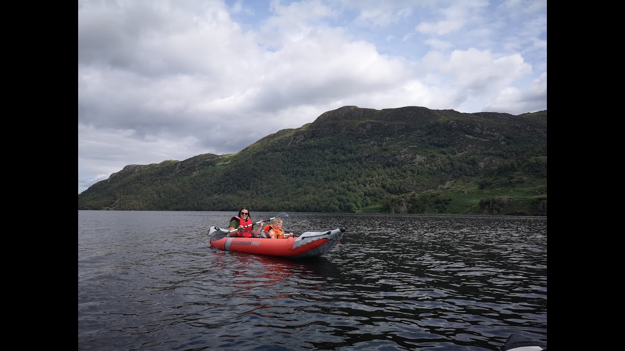 Kayaking Ullswater, intex excursion pro and aqua marina k-2.