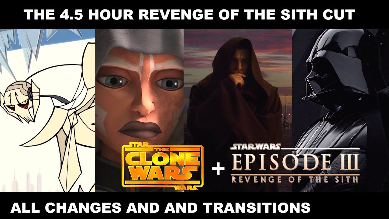 Revenge of the Sith 4 Hour Supercut - Every Change and Transition